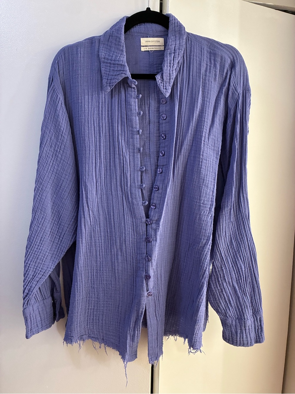 Urban Outfitters Lavender Blue Relaxed Button-Down Shirt